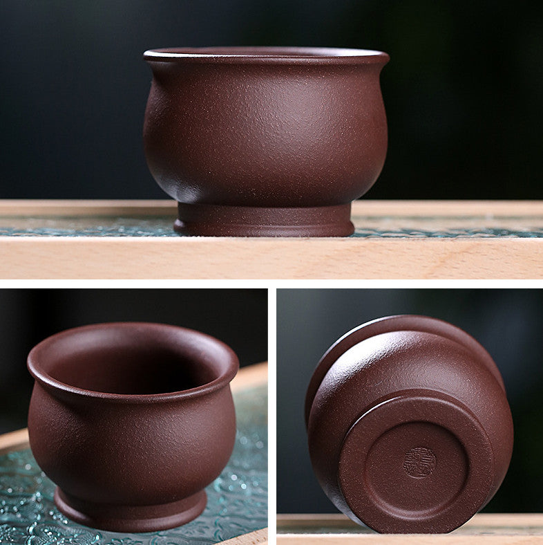 180ml Handmade Cup True Yixing Zisha Tea Cup Original Ore Master Cup Purple Clay