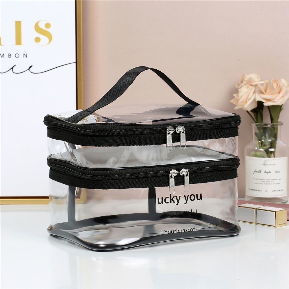 Travel Clear Makeup Bag Fashion Cosmetic Toiletries Organizer Waterproof Cases