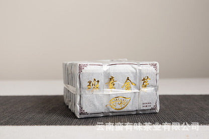 50g Yunnan Pu'er Tea LeXingXiang Banzhang Golden Bud Brick Aged Palace Ripe Tea