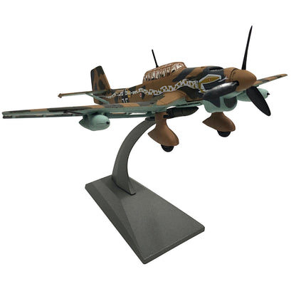 1/72 WWII German Air Force Stuka Ju-87 Bomber Model Military Fighter Ornaments B