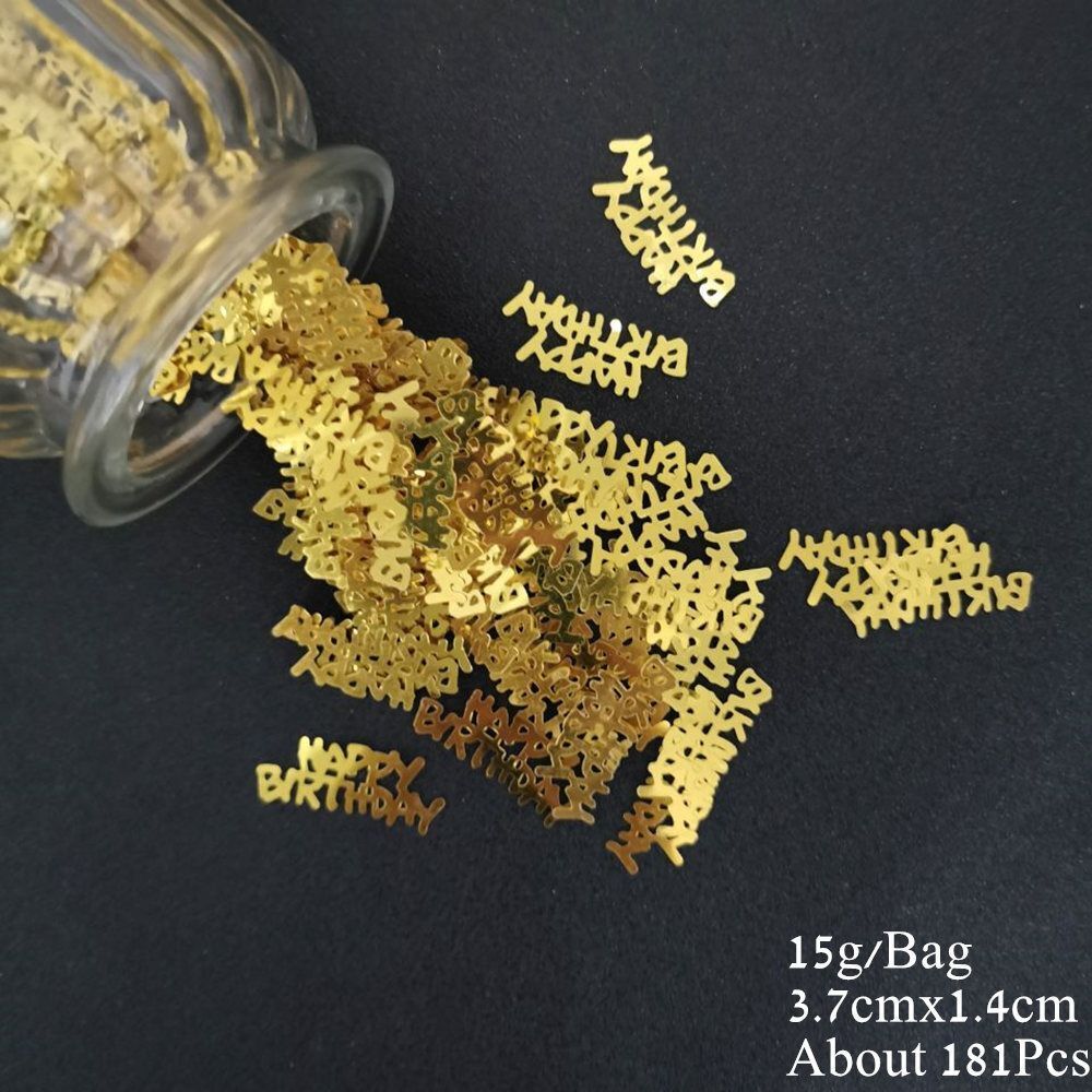 Number 18 Confetti 15g PVC Sequin Birthday Party Anniversary Event Balloon Decor