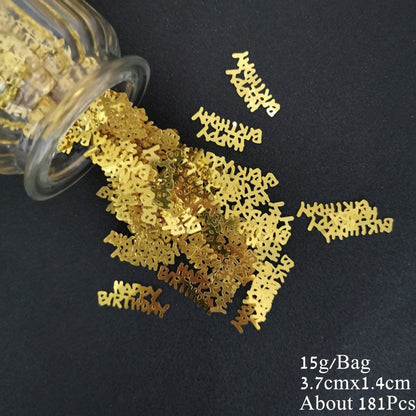 Number 18 Confetti 15g PVC Sequin Birthday Party Anniversary Event Balloon Decor