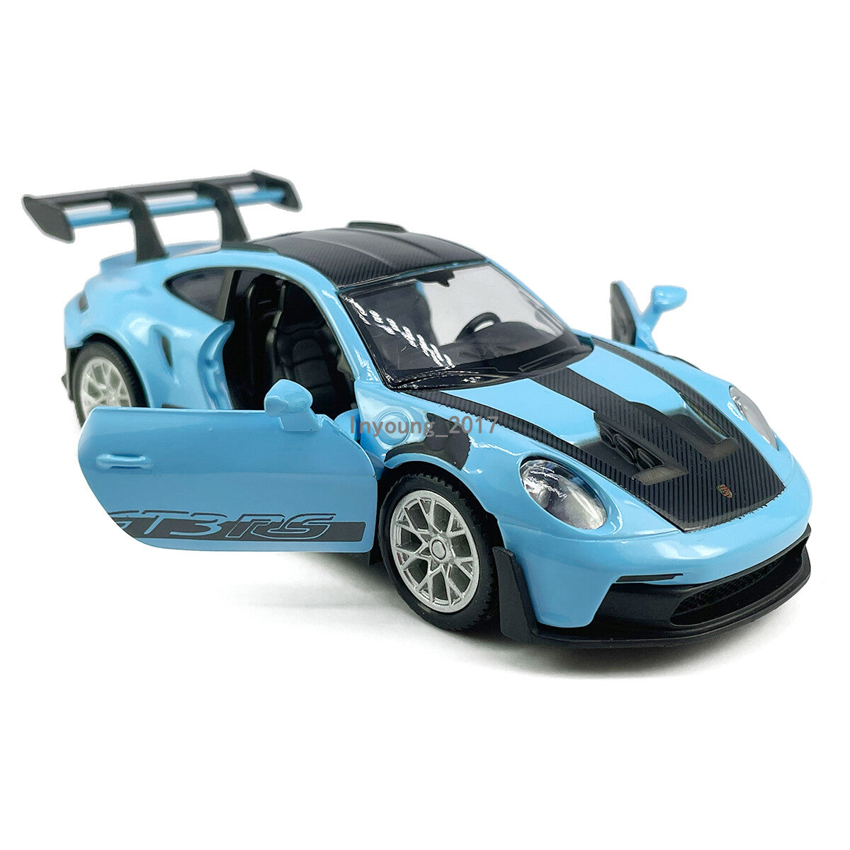 1/36 Porsche 911 GT3 RSR Model Car Diecast Toy Cars Boys Toys Kids Gifts Blue