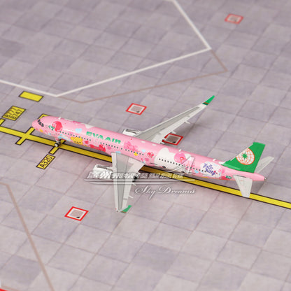 1:400 Phoenix EVA AIR AIRBUS A321 Passenger Airplane Diecast Aircraft Model