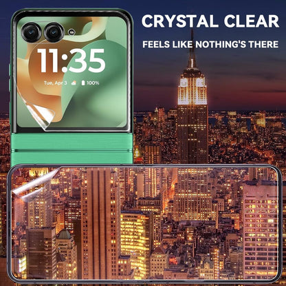3 Pack for Motorola Razr 2025/2024 Screen Protector,[3 Main Screen + 3 Front Scr
