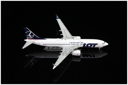 1:400 JC Wings LOT BOEING 737 MAX 8 Passenger Airplane Diecast Aircraft Model