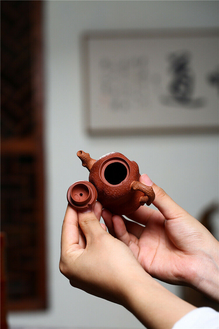 100cc China Yixing Handmade Purple Clay Teapot Red Jujube Gongfu Teapot-