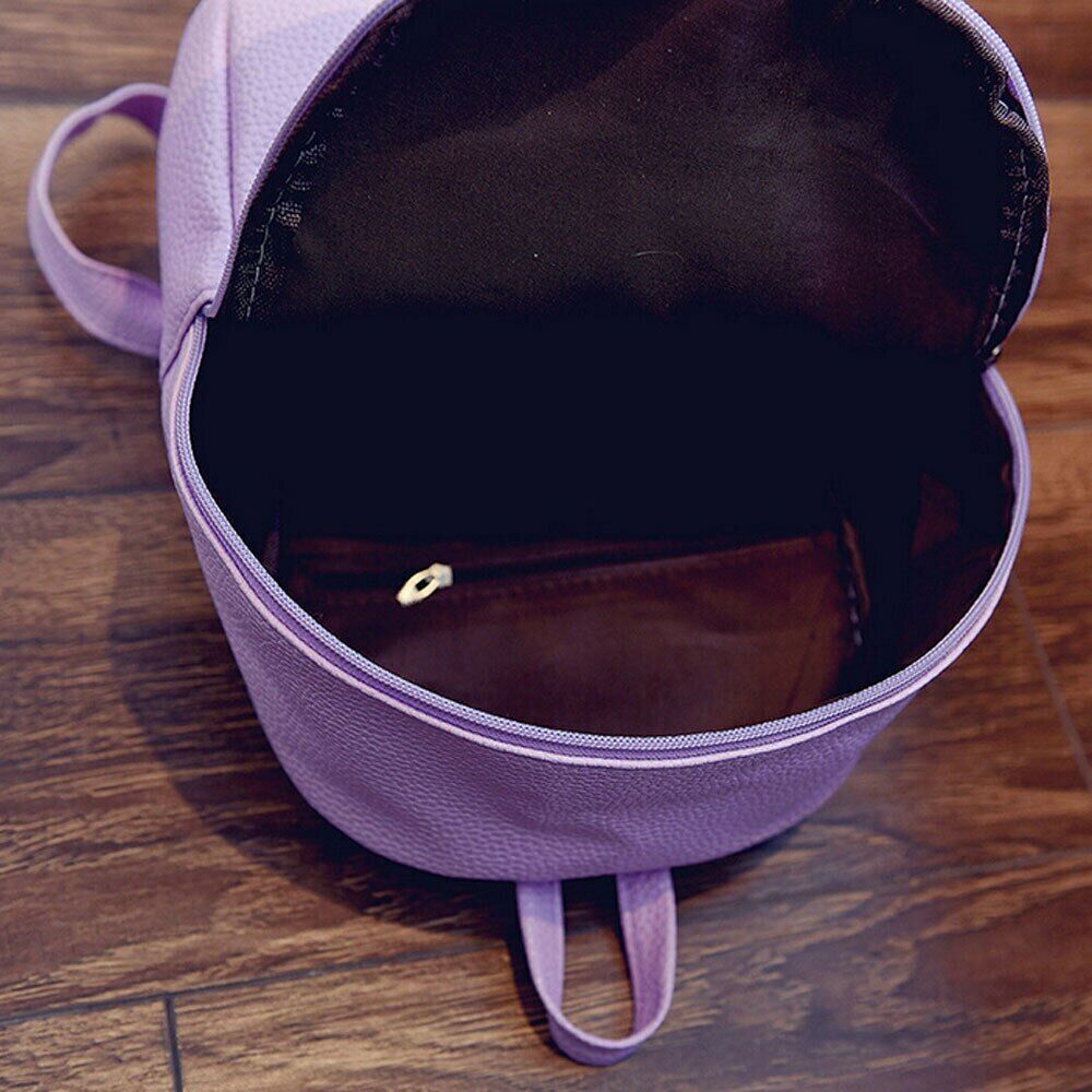 Design Girls Leather School Bag Travel Backpack Satchel Women Shoulder Bag Gifts