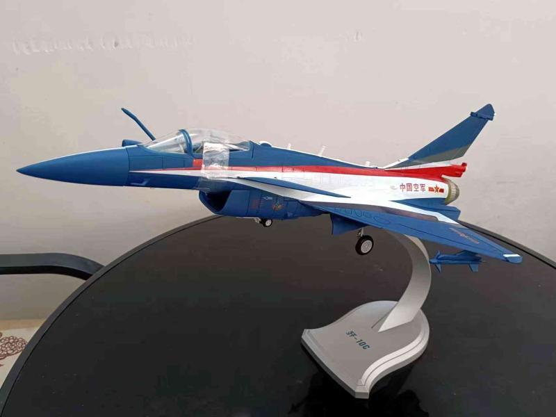 1:30 46CM China Air Force J-10C Fighter Airplane Diecast Military Aircraft Model