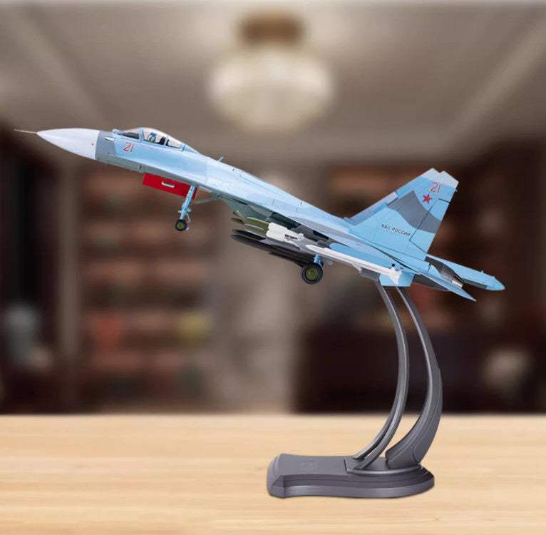 1:32 72CM Sukhoi SU-27 Fighter Aircraft Diecast Military Airplane Plane Model