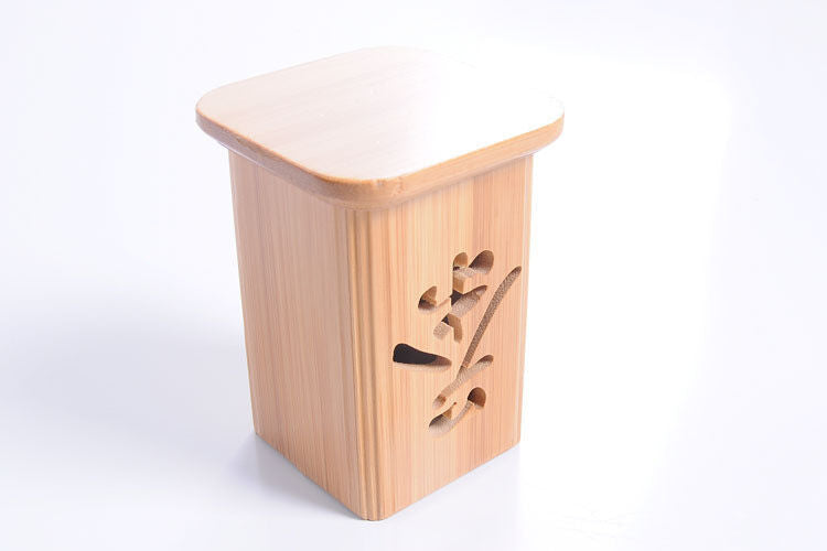 Bamboo Tea Set China Classic Gongfu Tea-making Tool Natural Saucer + Spoon + Can