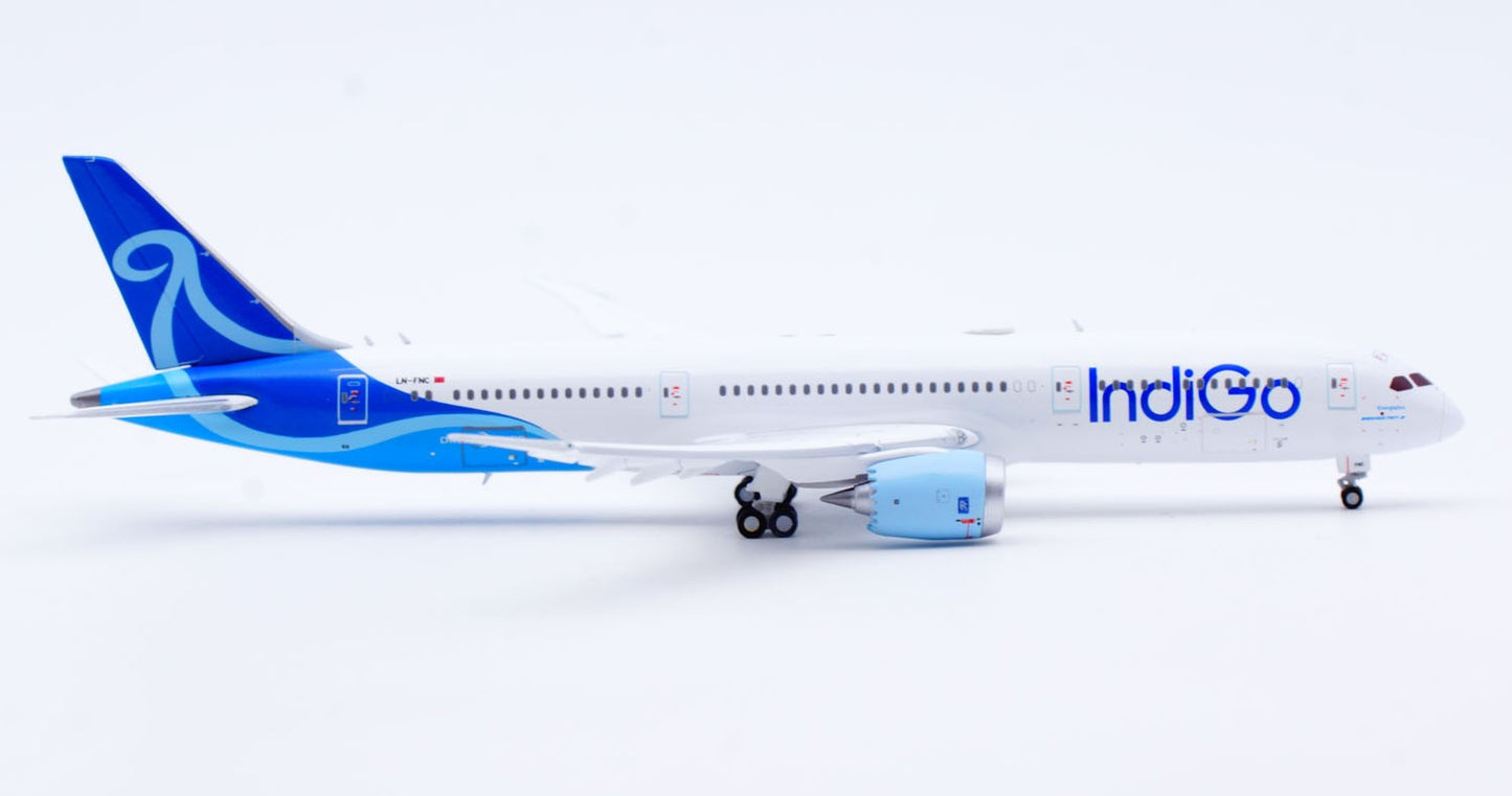 1:400 JC Wings Indigo B787-9 LN-FNC Flap Down Airplane Diecast Aircraft Model