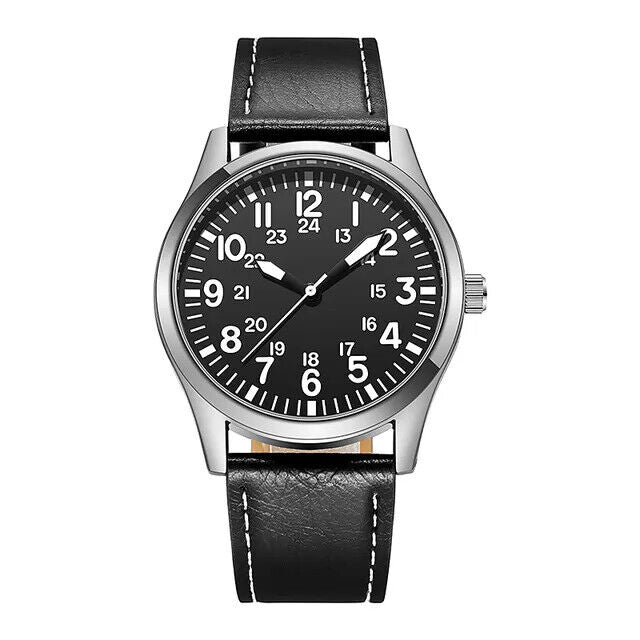 Wrest Watch 42mm Pilot Collection Easy Reading Japanese Movement Display Watch