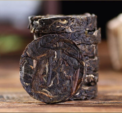 Old Mani Mini Pu'er Tea Yunnan Menghai Uncooked Puhe Sheng Mini Puhe Cake Tea-