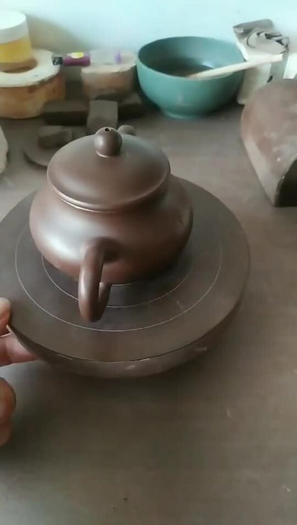 Sold At A Loss Real Yixing Zisha Tea Pot Marked 7 Infuser Holes Purple Clay Pot