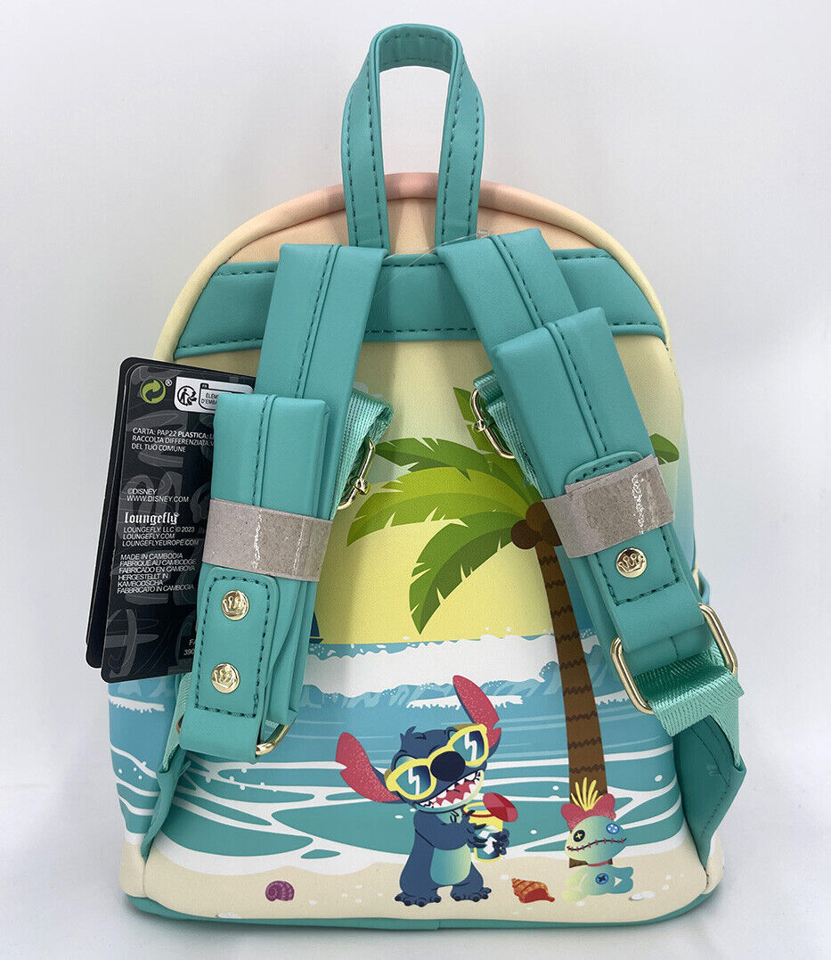 Disney Sandcastle Beach Surprise Collection Mini Backpack Loungefly Bag Stitch