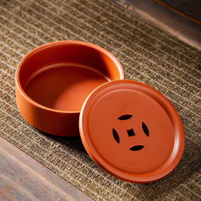 Purple Clay Vermilion Mud Water Storage Base Coaster Small Tea Set Tea Tray
