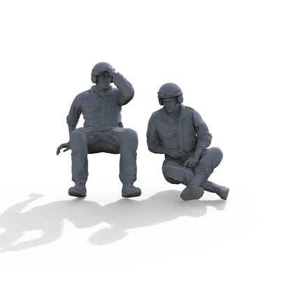 Yao's Studio SSTR35900B 1/35 Military Model UK Tank Soldiers 2pcs