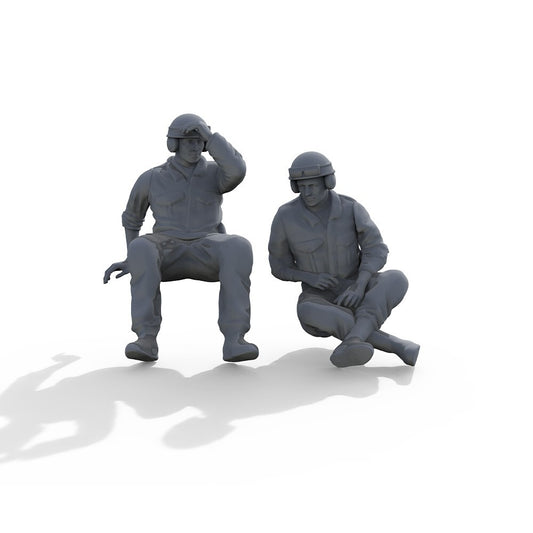 Yao's Studio SSTR35900B 1/35 Military Model UK Tank Soldiers 2pcs