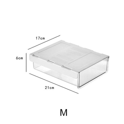Storage Box Under Table Drawer Desk Stick Stand Hidden Stationery Pen Organizers