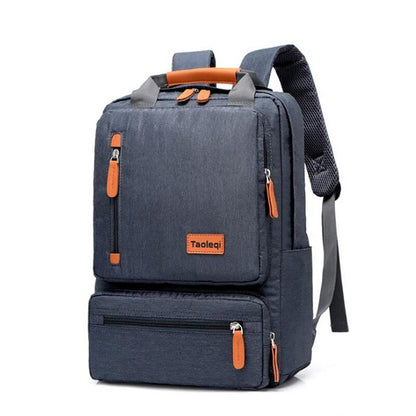 Business Backpack Men Light 15 inch Laptop Bag Oxford Cloth Lady Backpack Gray