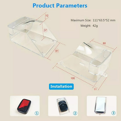 Universal Doorbell Button Waterproof Cover Transparent Shell Tools Accessory