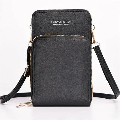 Women Touch Screen RFID Crossbody Cell Phone Bag Wallet Pouch Shoulder Purse