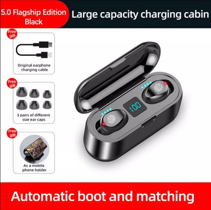 Waterproof Bluetooth 5.0 Earbuds Stereo Sport Wireless Headphones in Ear Headset