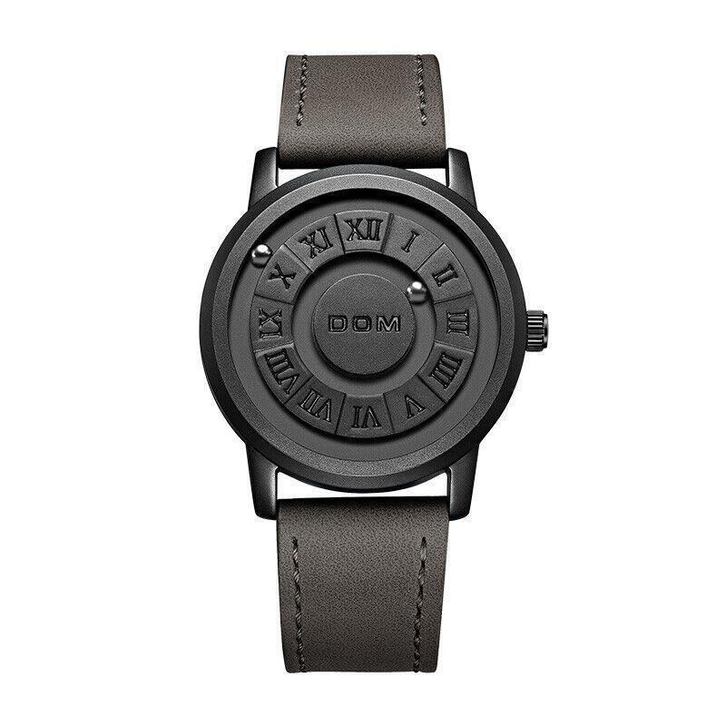 Mens Watch Magnetic Ball Bearing Wrist Watches Unique Stainless Steel Gift Uk