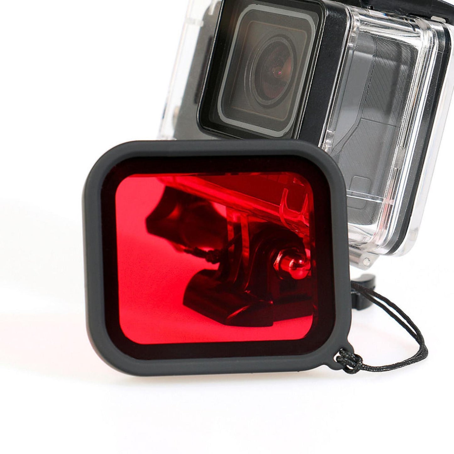 Underwater Diving Housing Case Red Lens Filter Cover For GoPro Hero 5 6 Camera A