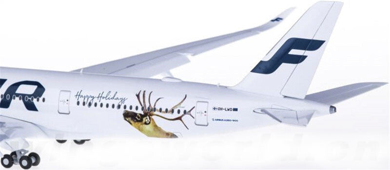 JC Wings FINNAIR for Airbus A350-900 OH-LWD Flaps down 1/200 plane Pre-builded