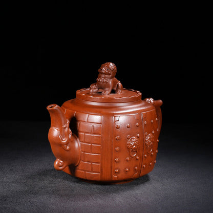 Chinese Yixing Zisha Clay Handmade Exquisite Teapot（大宅门 底款：徐汉棠）