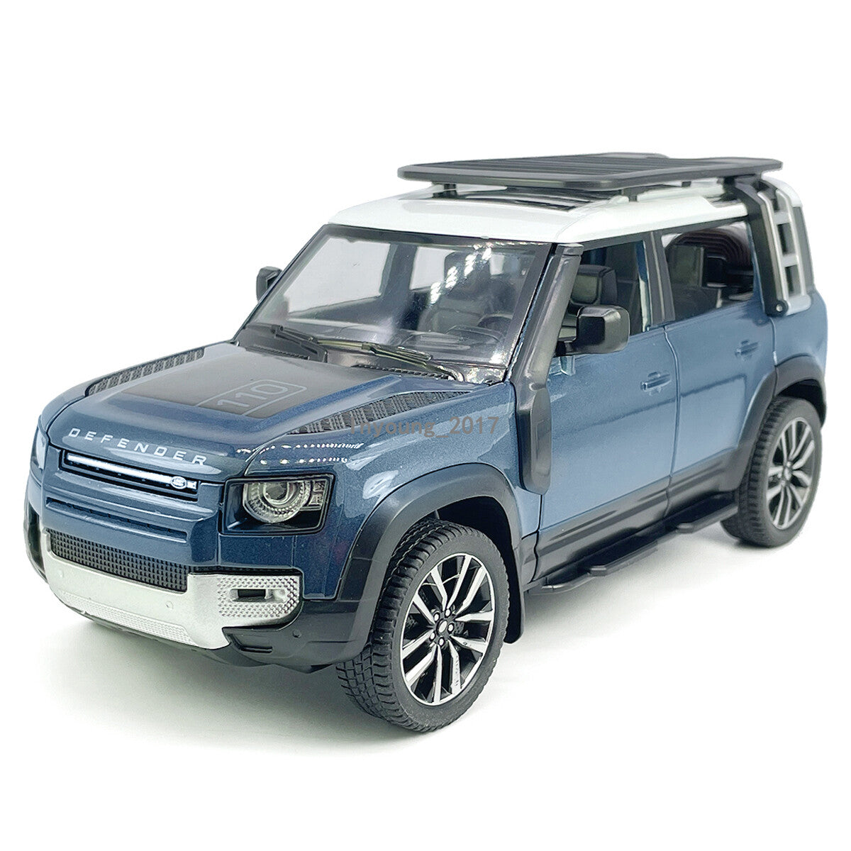 1/24 Land Rover Defender 110 Model Car Diecast Toy Cars Boys Toys Kids Gift Blue