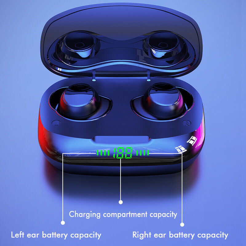 Bluetooth True Wireless Earbuds Earphone Headset Headphone Stereo Waterproof