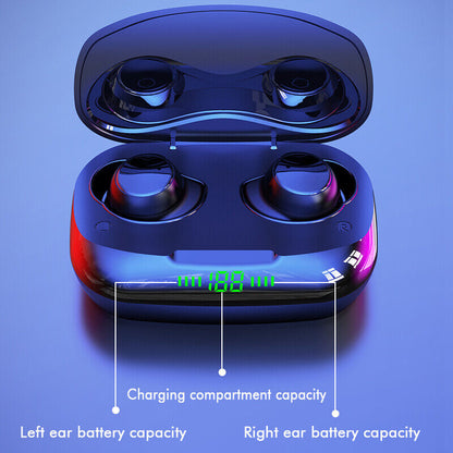 Bluetooth True Wireless Earbuds Earphone Headset Headphone Stereo Waterproof
