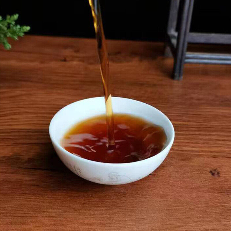 357g Puerh Tea Brown Mountain Banzhang Pure Material Puerh Ripe Tea Cake 12.59oz