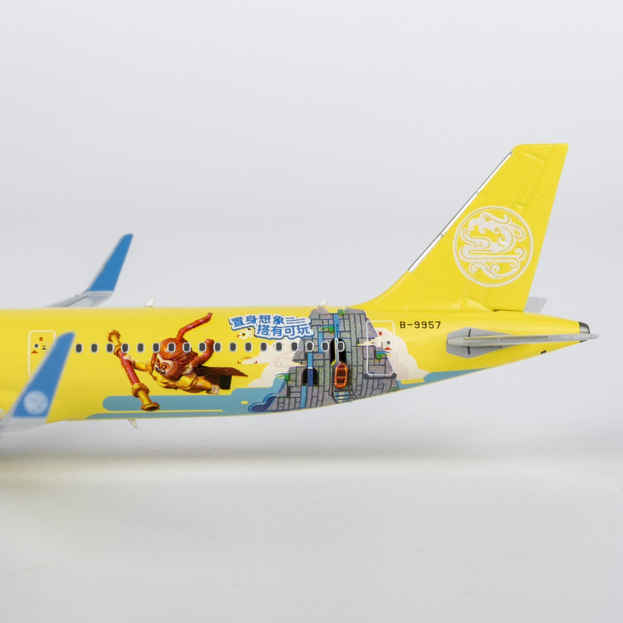 1:400 NGmodels Juneyao Airlines Airbus A321 B-9957 Airplane Diecast Plane Model