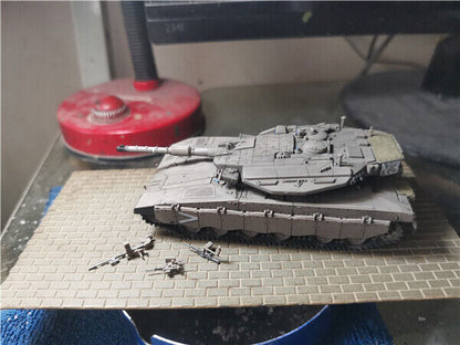 Homemade 1/72 Israeli Merkava 3D Main Battle Tank Finished Model Ornament