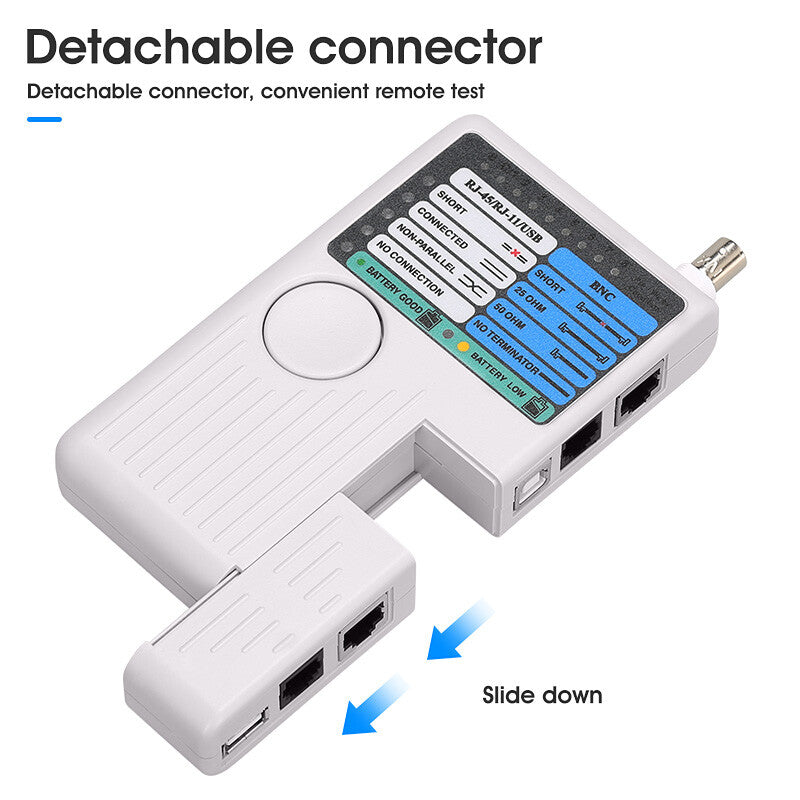 Remote RJ11 RJ45 USB BNC LAN Network Cable Tester for LAN Cable Tracker Detector