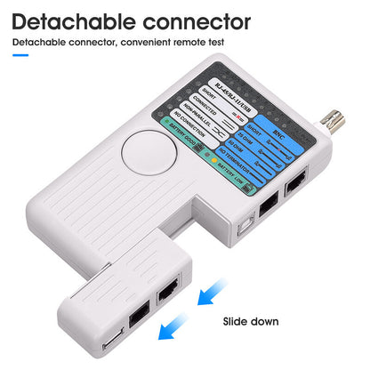 Remote RJ11 RJ45 USB BNC LAN Network Cable Tester for LAN Cable Tracker Detector