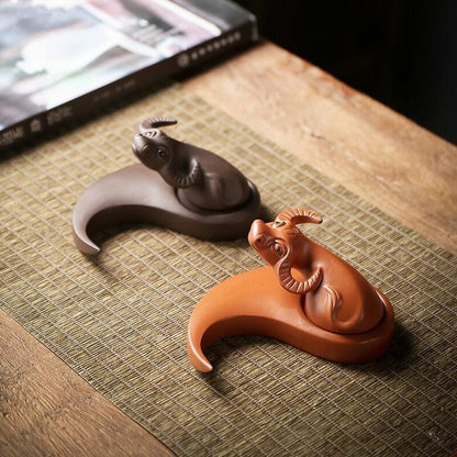 Yixing Purple Clay Tea Pet Handmade Tea Set Tea Table Home Decoration