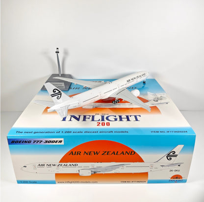 1:200 InFlight Air New Zealand B777-300ER ZK-OKU Airplane Diecast Plane Model