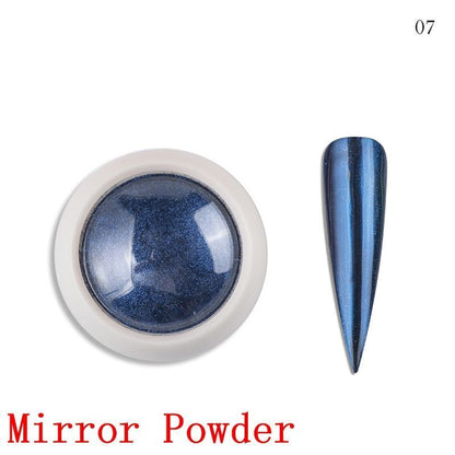 Nail Polish 8ml Jars Silver Gold Mirror Metallic Lacquer UV Gels Soak Off Paints