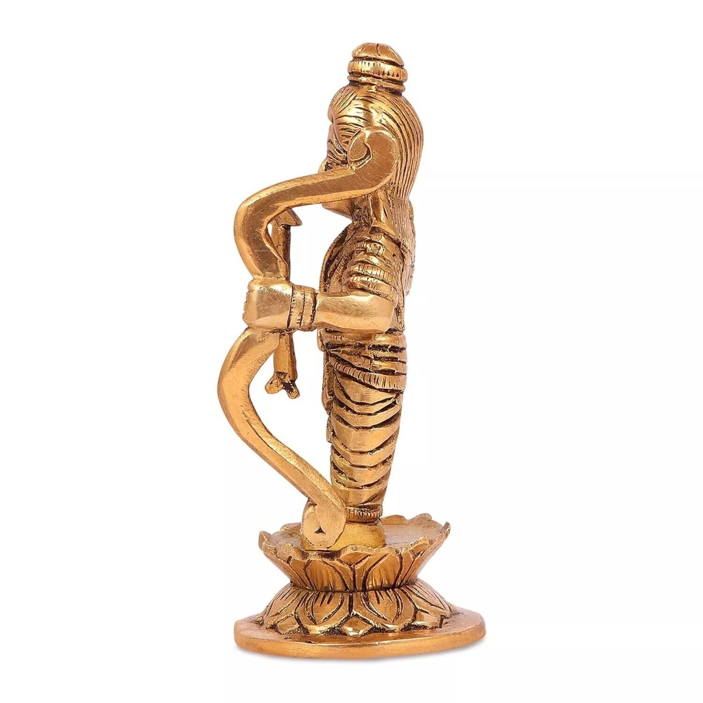 Brass Hindu God Lord Ram Lalla Shri Ram Idol Statue Figurine Sculpture