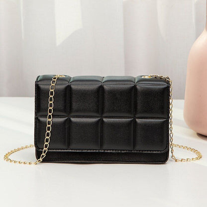 Synthetic Leather Shoulder Bag Chain Rhomboid Crossbody Purse Handbags Phone Bag