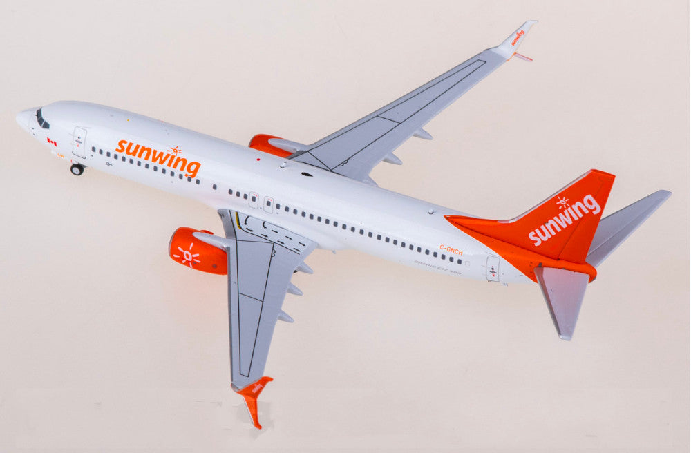 1:400 AeroPolaris Sunwing Airlines B737-800 Passenger Airplane Diecast Model