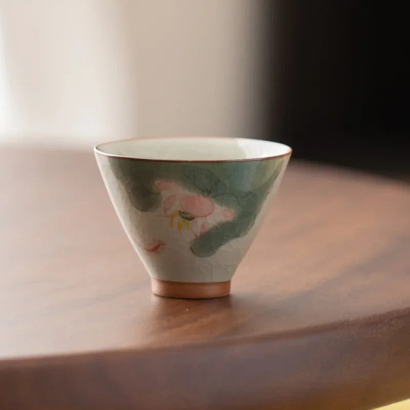 60ml Ceramics Hand Painted Teacup Master Cup Vintage Chinese Kung Fu Teaset