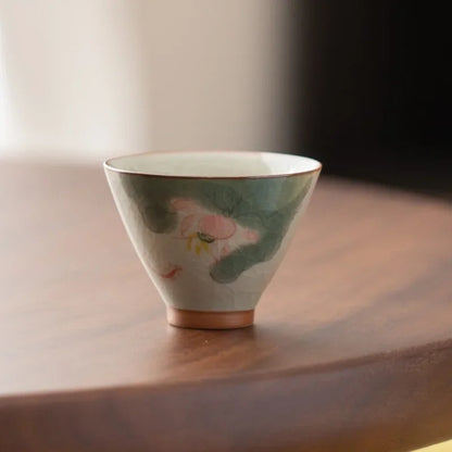 60ml Ceramics Hand Painted Teacup Master Cup Vintage Chinese Kung Fu Teaset