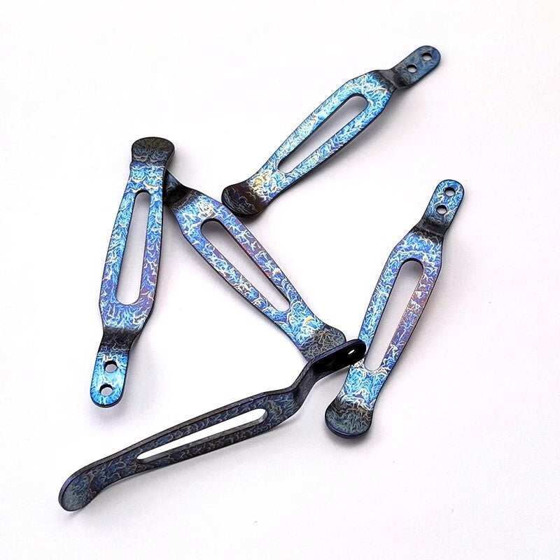 1 Pc Custom Made Titanium Alloy Backclip for Rick Hinderer knives XM18/XM24