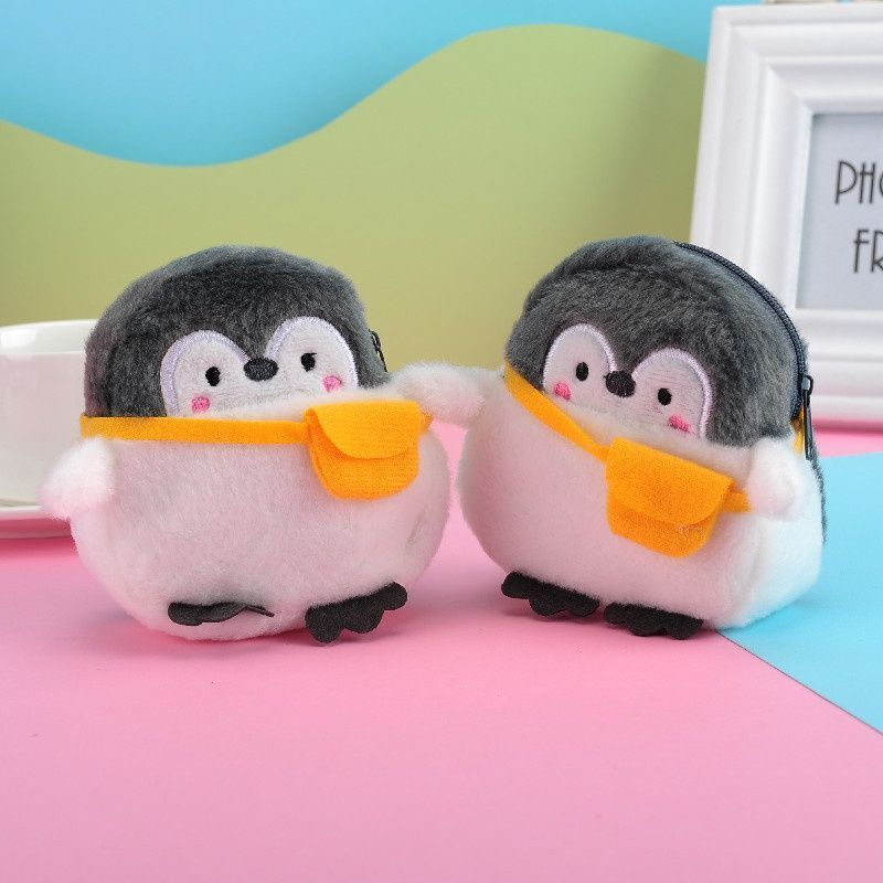 Shoulder Bag Little Plush Wallet Soft Penguin Plush Coin Purse Small 4*9*8.5 CM